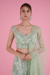 Mint Mirror LehengaDSC08724