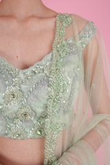 Mint Mirror LehengaDSC08727