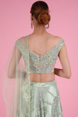 Mint Mirror LehengaDSC08735