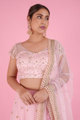 Pink Embellished LehengaDSC08737