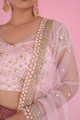 Pink Embellished LehengaDSC08738