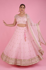 Pink Embellished Lehenga