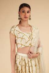 Ivory Scallop LehengaDSC00381