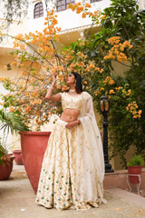 Ivory Scallop LehengaDSC05327