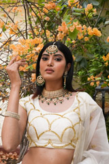 Ivory Scallop LehengaDSC05334