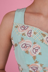 Blue Embellished LehengaDSC08478