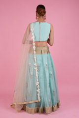 Blue Embellished LehengaDSC08487