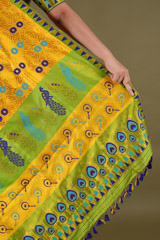 Yellow and Green Mekhela ChadorDSC08195