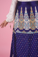 White & Navy Blue Top-SkirtDSC08666