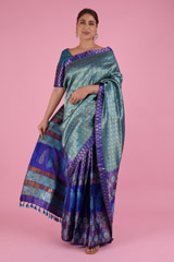 Blue Mekhela ChadorDSC08599