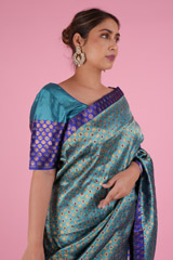 Blue Mekhela ChadorDSC08603