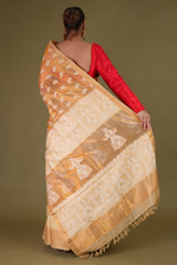 Beige and Red Mekhela ChadorDSC08587