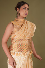 Beige and Off White Mekhela ChadorDSC08564