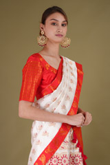 White and Red Mekhela chadorDSC08646