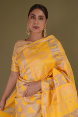 Beige and Yellow Mekhela ChadorDSC08697