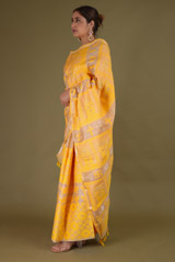 Beige and Yellow Mekhela ChadorDSC08700