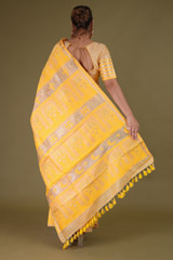 Beige and Yellow Mekhela ChadorDSC08701