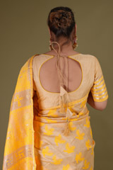 Beige and Yellow Mekhela ChadorDSC08703