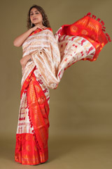 White and Red Mekhela ChadorDSC08230