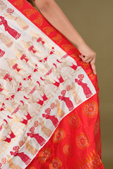 White and Red Mekhela ChadorDSC08231