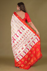 White and Red Mekhela ChadorDSC08233