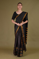 Black Mekhela Chador