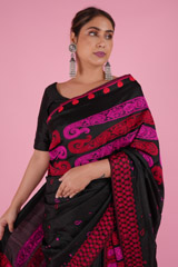 Black and Pink Mekhela ChadorDSC08613