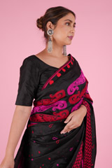 Black and Pink Mekhela ChadorDSC08618