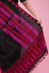 Black and Pink Mekhela ChadorDSC08619