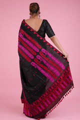 Black and Pink Mekhela ChadorDSC08620