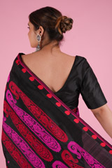 Black and Pink Mekhela ChadorDSC08622
