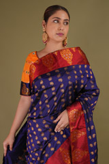 Orange Mekhela ChadorDSC09591