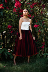 Off Shoulder Tulle Midi Dress_DSC6529
