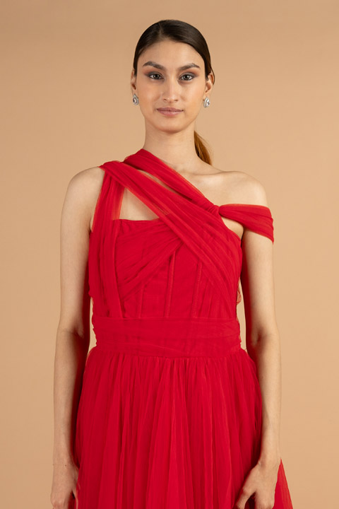 Red Tulle GownDSC04419