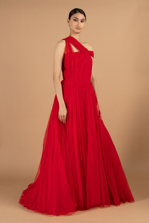 Red Tulle GownDSC04427