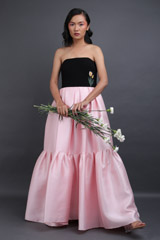 Off Shoulder Tiered Gown1