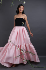 Off Shoulder Tiered Gown2