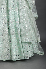 Green Lehenga with Foil GotaIMG_0708