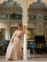 Pink Foil Gota Work Lehenga SetDSC03964