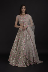 Pink Foil Gota Work Lehenga Set_SUB8044