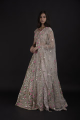 Pink Foil Gota Work Lehenga Set_SUB8047