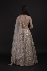 Pink Foil Gota Work Lehenga Set_SUB8059