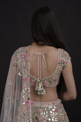 Pink Foil Gota Work Lehenga Set_SUB8060