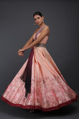 Peach Floral GownIMG_8829