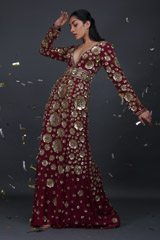 Maroon Embellished GownCRSIMG_9507
