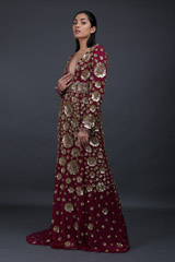 Maroon Embellished GownIMG_9430
