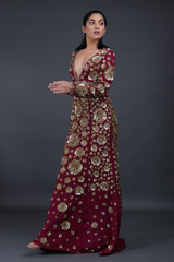 Maroon Embellished GownIMG_9440