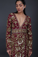 Maroon Embellished GownIMG_9476