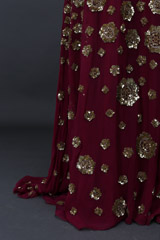 Maroon Embellished GownIMG_9480