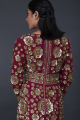Maroon Embellished GownIMG_9490